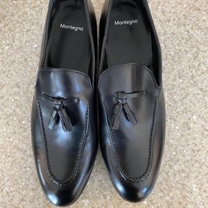 Men's tassel leather loafers